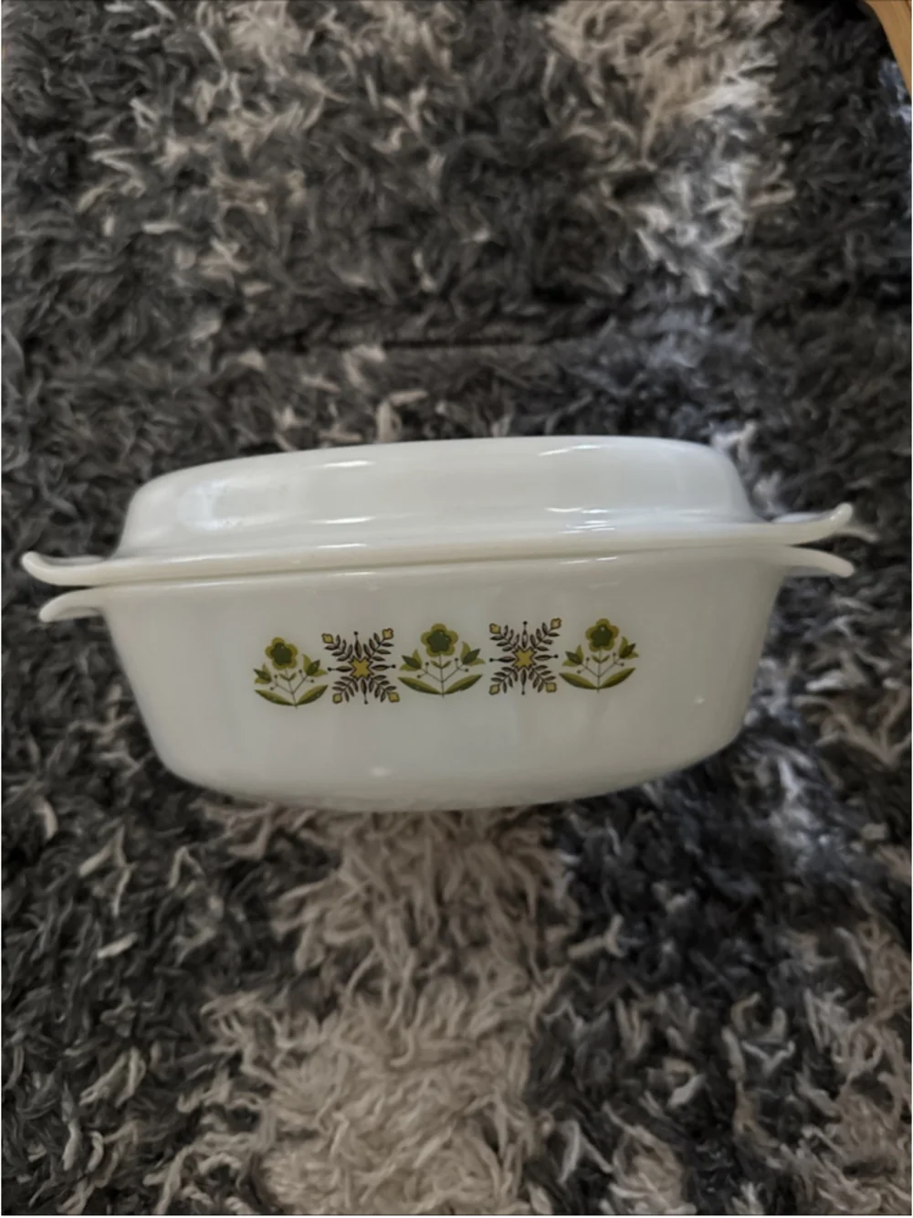 Meadow Green Deep Casserole Dish Anchor Hocking Oval Fire King 1.5 Qt With Lid